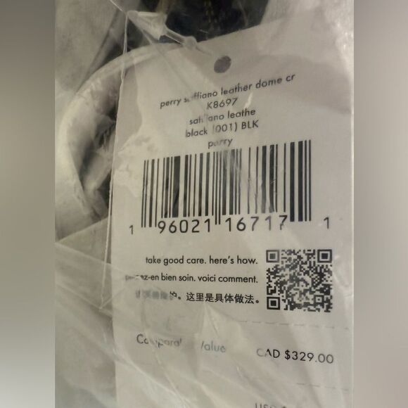 NWT Kate Spade New York Black Perry Leather Dome Crossbody - Picture 6 of 6